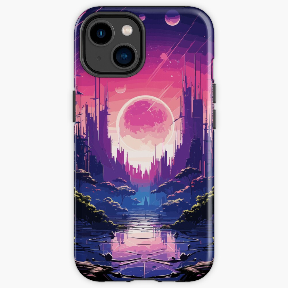 Anime City Moonrise Iphone Case
