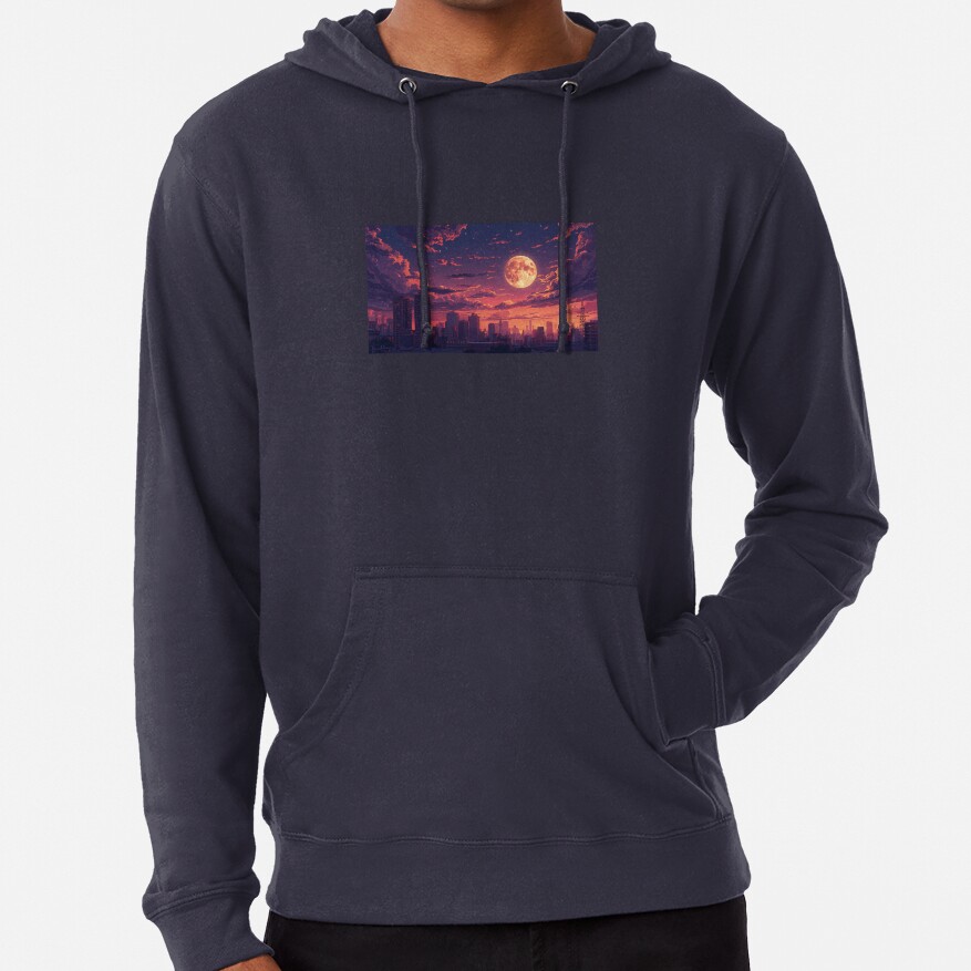 Moonrise Anime Twilight Skyline Hoodie - Image 6