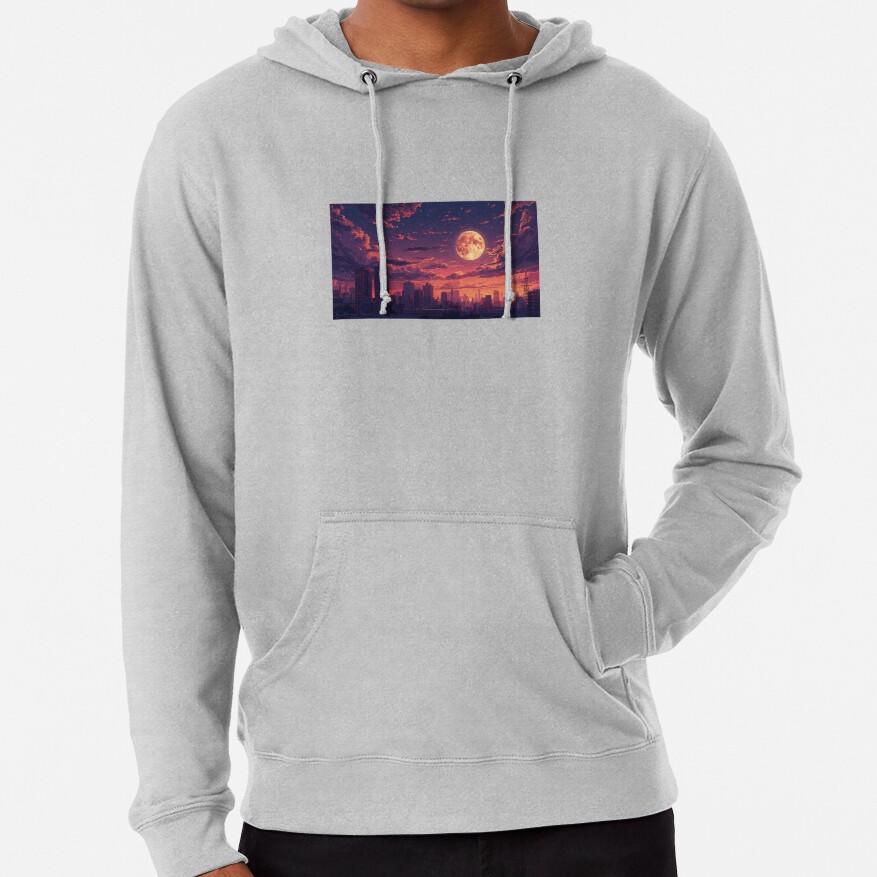 Moonrise Anime Twilight Skyline Hoodie - Image 4