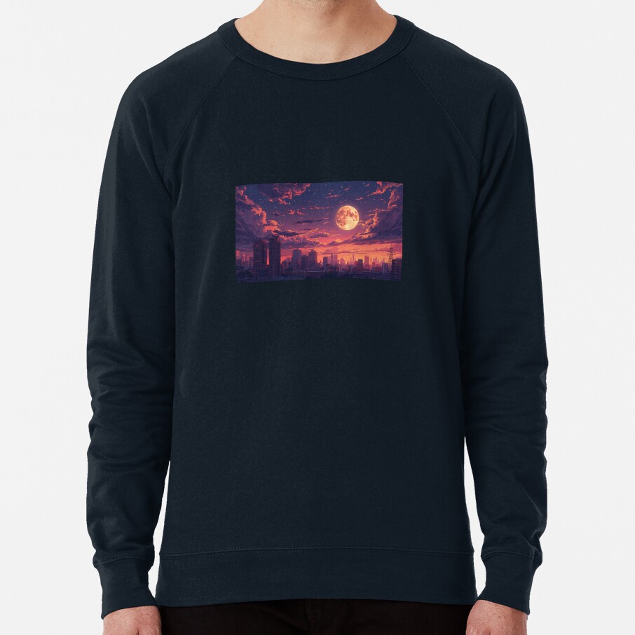 Moonrise Anime Twilight Skyline Sweatshirt