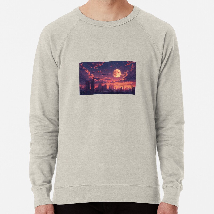 Moonrise Anime Twilight Skyline Sweatshirt - Image 4