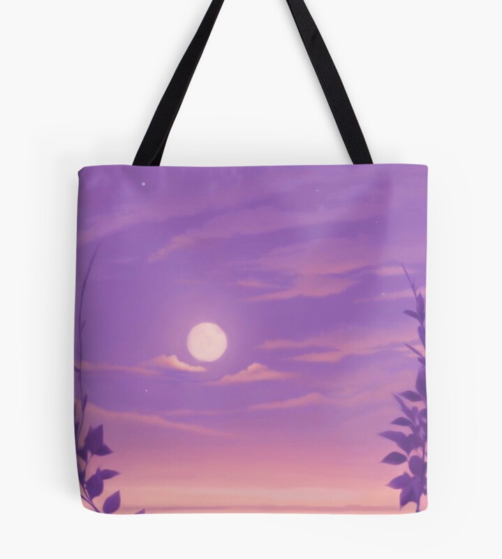 Pastel Moonrise Tote Bag