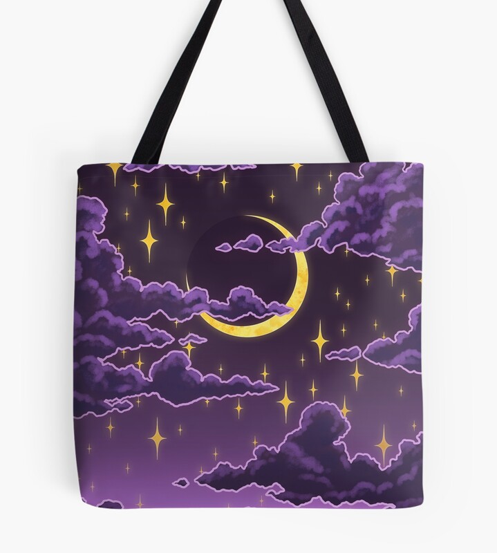 Moody Moonrise Tote Bag