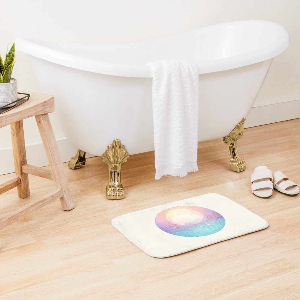Moonrise Pastel Print Bath Mat - Image 2