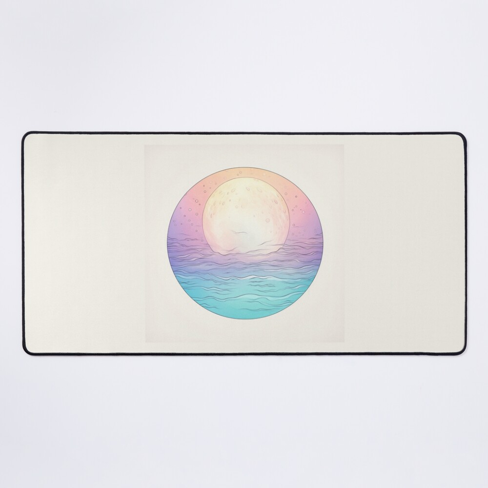 Moonrise Pastel Print Mouse Pad