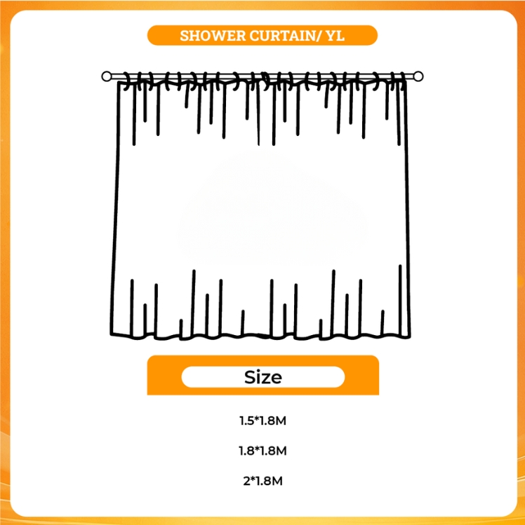 3D shower curtain - Moonrise Store